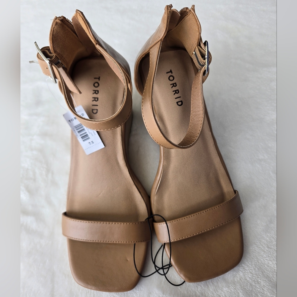 New Torrid Tan Women's Wedge Sandals